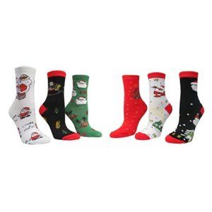 HIBALY Holiday Christmas Socks for  Women 12 PACK